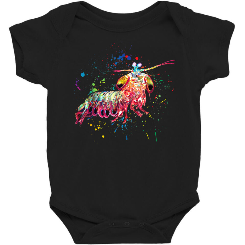 Mantis Shrimp Shirt Watercolor Fish Salt Water Aquarium T Shirt Baby Bodysuit | Artistshot