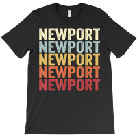 Newport Maine Newport Me Retro Vintage Text T Shirt T-shirt | Artistshot