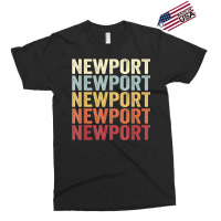 Newport Maine Newport Me Retro Vintage Text T Shirt Exclusive T-shirt | Artistshot