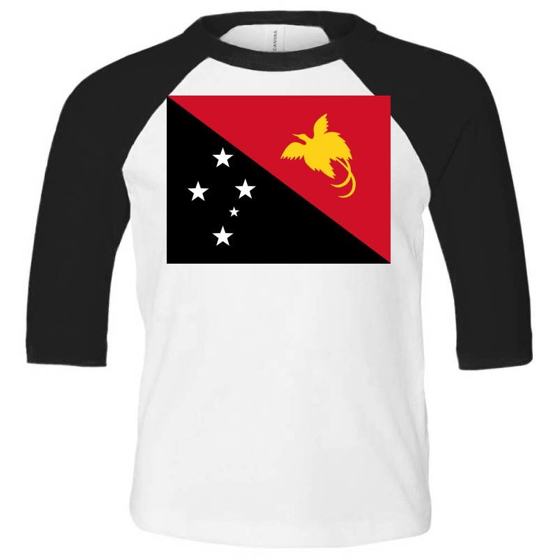 Flag Of Papua New Guinea Toddler 3/4 Sleeve Tee | Artistshot