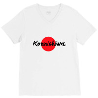 Konnichiwa Japan Kawai V-neck Tee | Artistshot