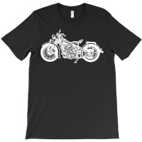 Retro American Vintage Style Motorcycle Design T Shirt T-shirt | Artistshot