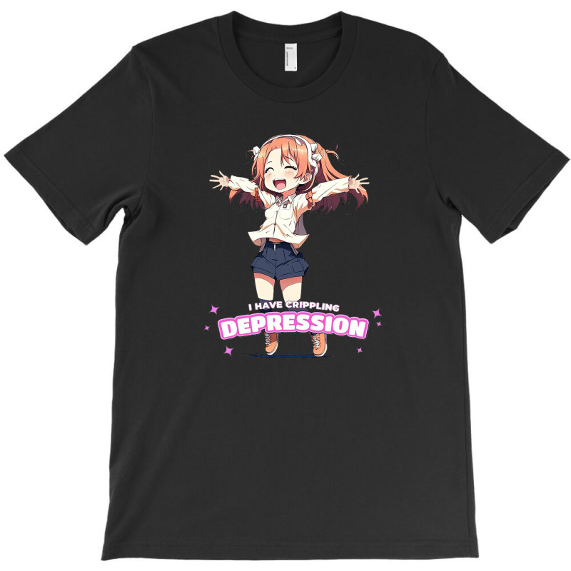 Uwu I Have Crippling Depression Cheering Girl T-Shirt by anniesawayn | Artistshot