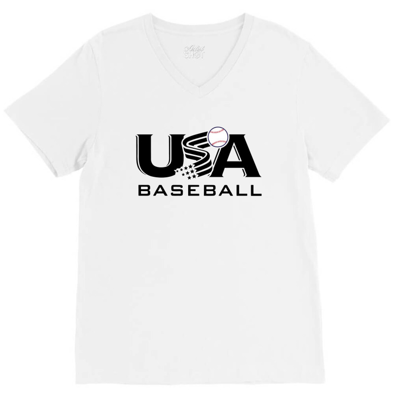 Baseball Usa V-neck Tee | Artistshot