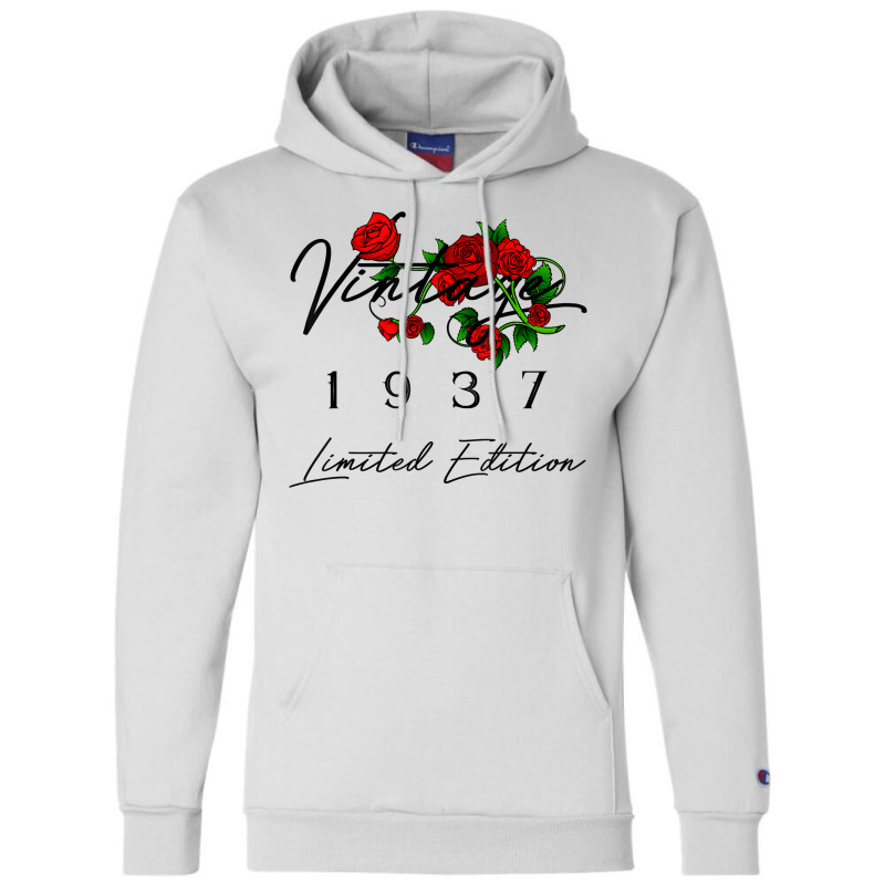 86 Year Old Gifts Vintage 1937 86th Men Women 86th Birthday T Shirt Champion Hoodie | Artistshot