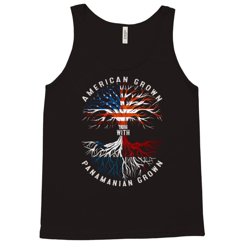 American Grown With Panamanian Roots Tree Panama Flag Usa Flag Tank Top by DaniArt | Artistshot