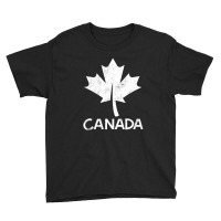 I Love Canada, Canadian Flag Vintage Canadian Maple Leaf Youth Tee | Artistshot