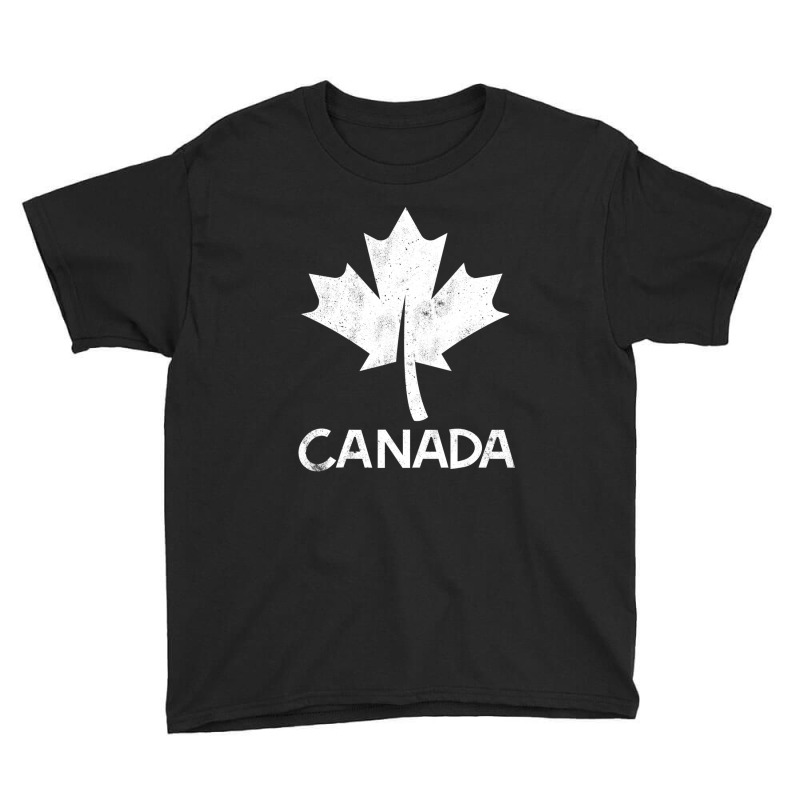 I Love Canada, Canadian Flag Vintage Canadian Maple Leaf Youth Tee by gagajaexterq | Artistshot