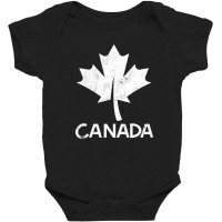 I Love Canada, Canadian Flag Vintage Canadian Maple Leaf Baby Bodysuit | Artistshot