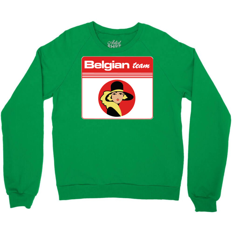 Belgian Team Crewneck Sweatshirt by olsettorbasl | Artistshot