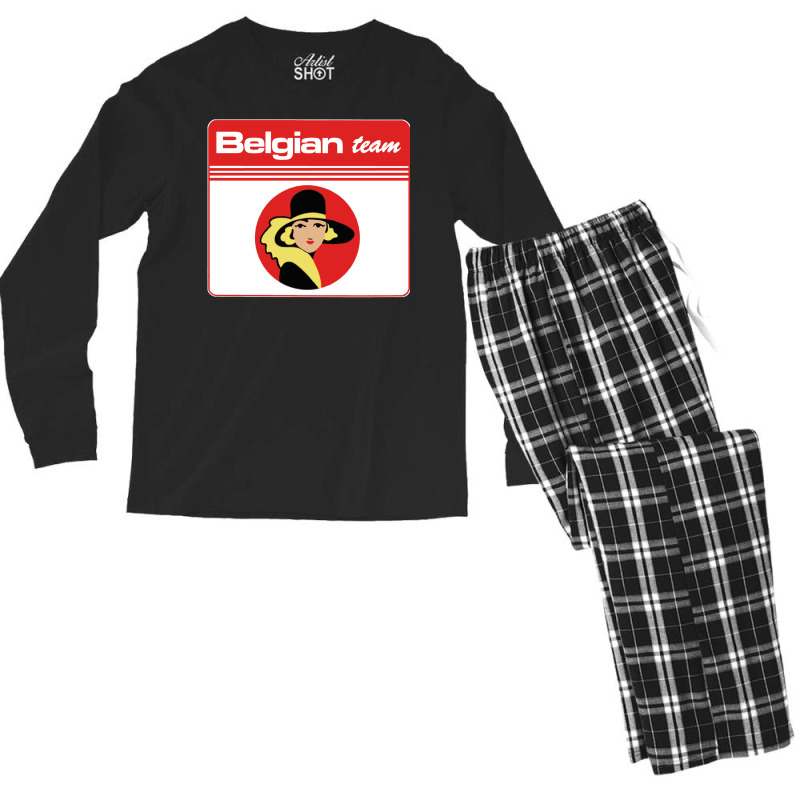 Belgian Team Men's Long Sleeve Pajama Set by olsettorbasl | Artistshot