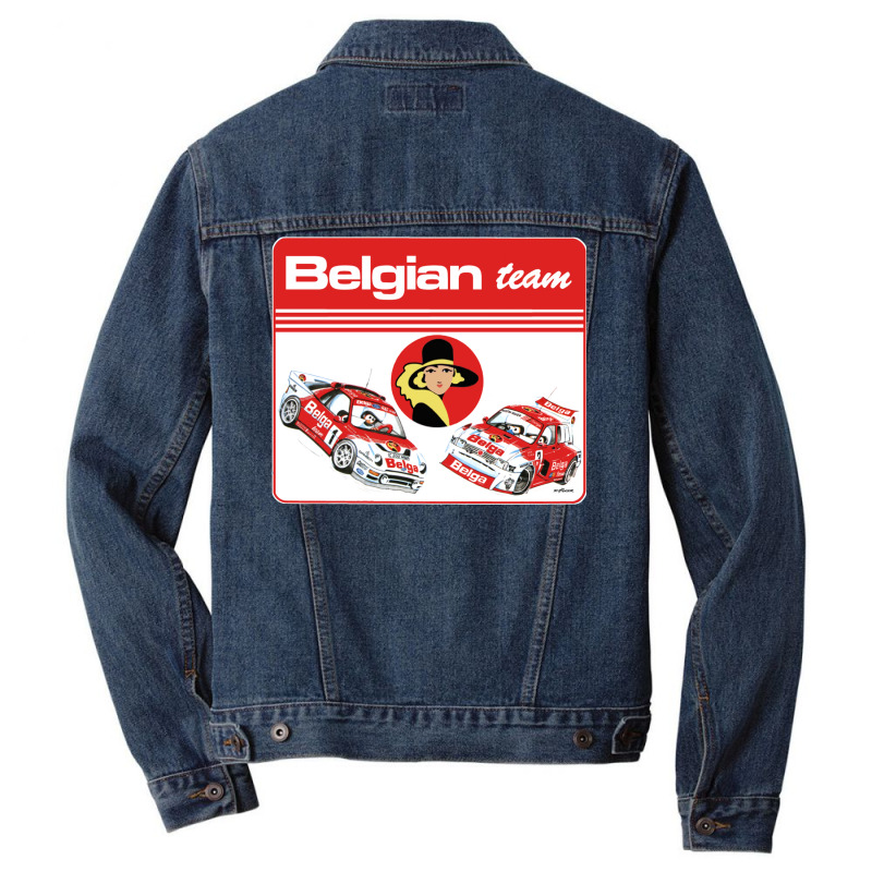 Belgian Team 86 Men Denim Jacket by olsettorbasl | Artistshot