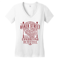 Baker Street Consulting Detective Women's V-neck T-shirt | Artistshot