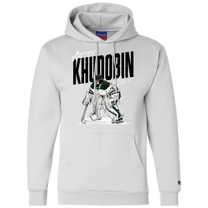 Anton Khudobin Champion Hoodie by rozihapirrirq | Artistshot