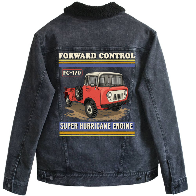 Forward Control Pickup Truck Fc 170 Unisex Sherpa-lined Denim Jacket | Artistshot