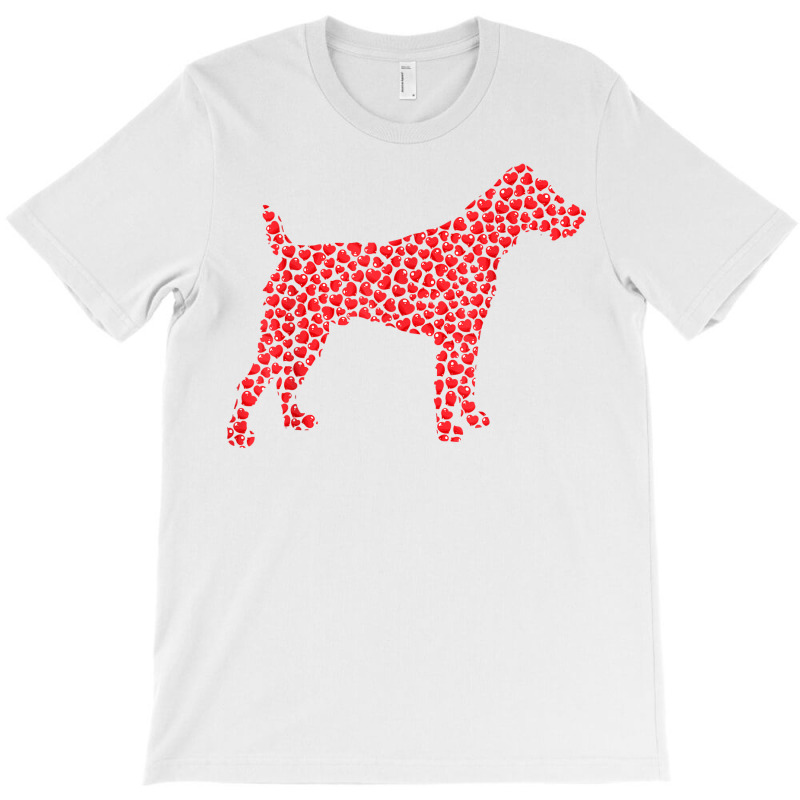 Fox Terrier Dog Lover Heart Shape Fox Terrier Valentines Day T Shirt T-shirt | Artistshot