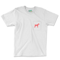 Fox Terrier Dog Lover Heart Shape Fox Terrier Valentines Day T Shirt Pocket T-shirt | Artistshot