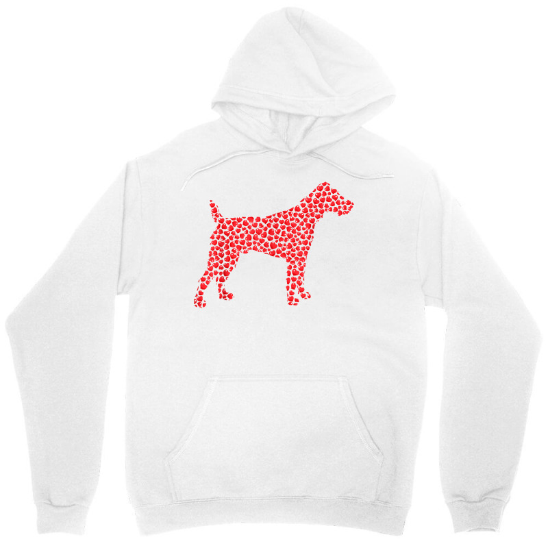 Fox Terrier Dog Lover Heart Shape Fox Terrier Valentines Day T Shirt Unisex Hoodie | Artistshot