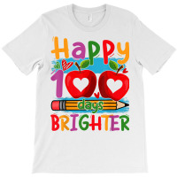 Happy 100 Days Brighter Shirt For Teachers Kids Boys Girls T Shirt T-shirt | Artistshot