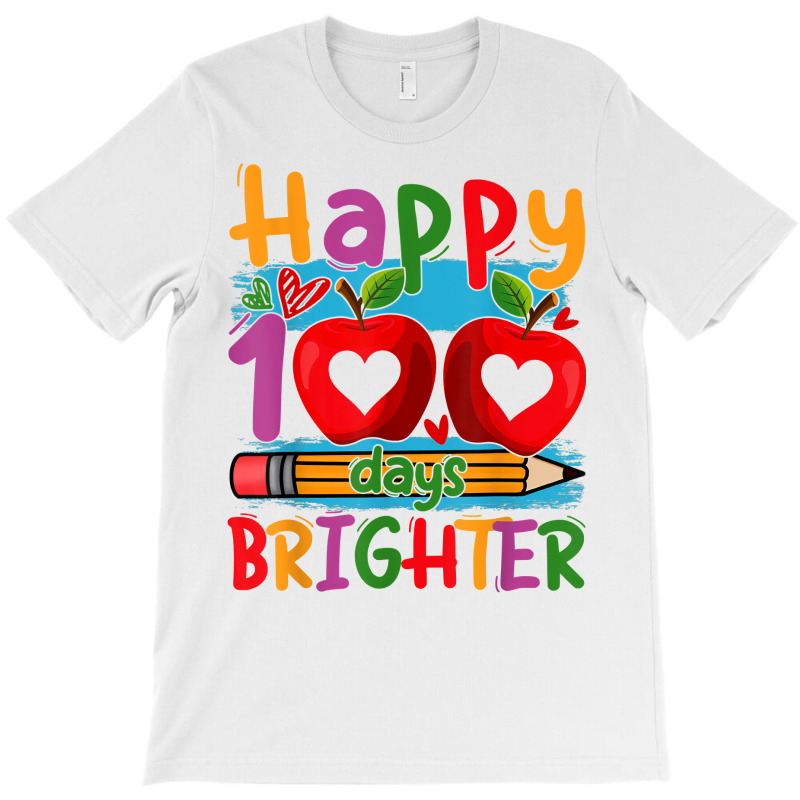 Happy 100 Days Brighter Shirt For Teachers Kids Boys Girls T Shirt T-shirt | Artistshot