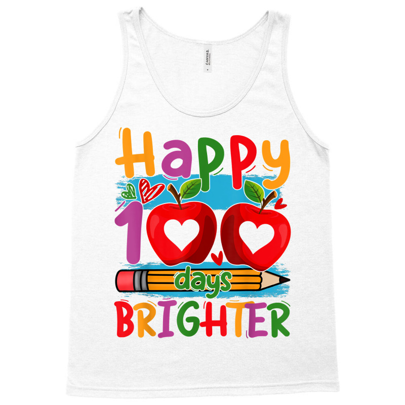 Happy 100 Days Brighter Shirt For Teachers Kids Boys Girls T Shirt Tank Top | Artistshot