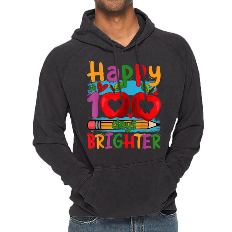 Happy 100 Days Brighter Shirt For Teachers Kids Boys Girls T Shirt Vintage Hoodie | Artistshot