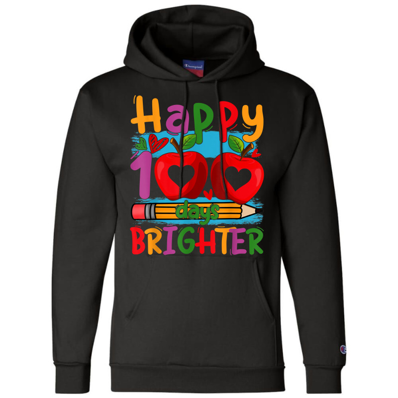 Happy 100 Days Brighter Shirt For Teachers Kids Boys Girls T Shirt Champion Hoodie | Artistshot