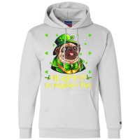 Happy St. Pugtrick's Day Leprechaun Hat Irish Ireland Flag T Shirt Champion Hoodie | Artistshot