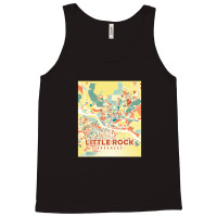 Little Rock Us Map Tank Top | Artistshot