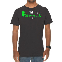 I'm His Shamrock St. Patrick's Day Couple Right Half Shamroc T Shirt Vintage T-shirt | Artistshot