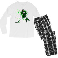 Irish Hockey Player Shamrock St Patrick's Day T Shirt Men's Long Sleeve Pajama Set | Artistshot