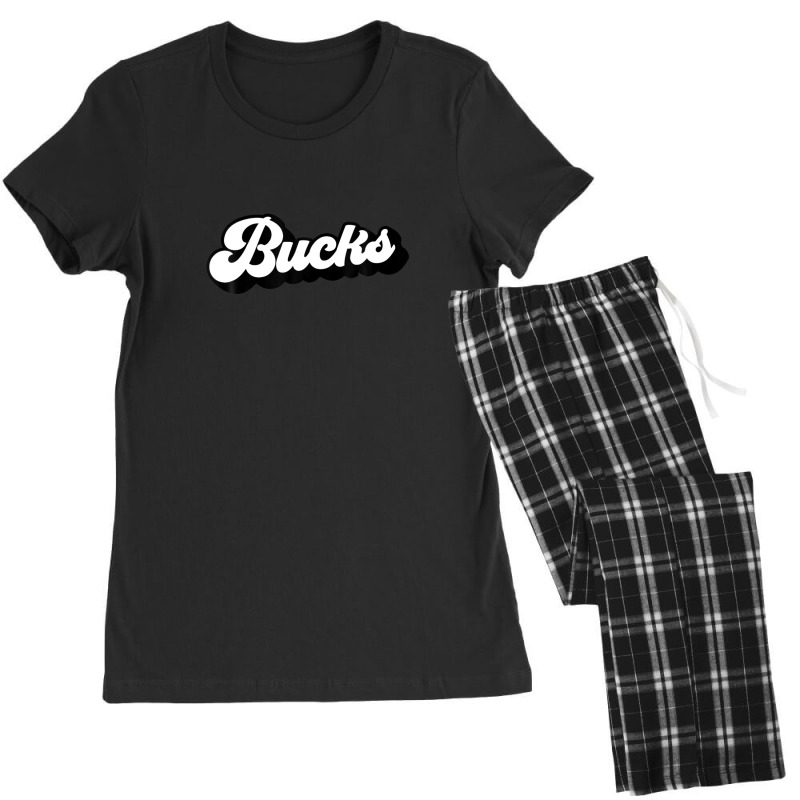 Buckinghamshire Vintage Retro Brush Style Funny Women's Pajamas Set by nedalcizmjag | Artistshot