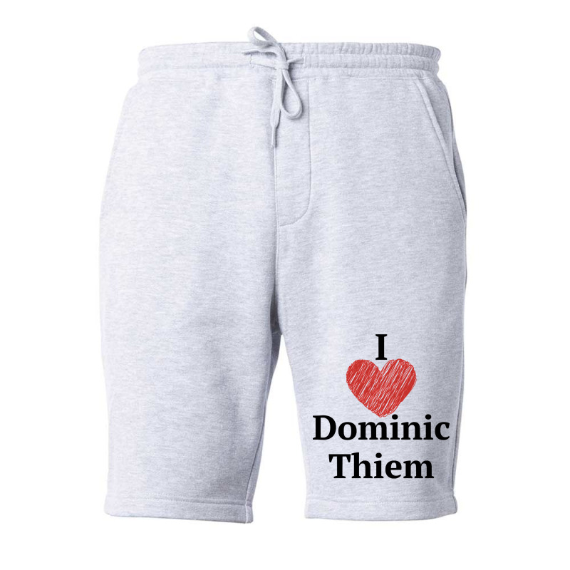 I Love Dominic Thiem Fleece Short by maxaaneec | Artistshot