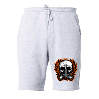 Apoel Ultras Gas Mask Skull Fleece Short | Artistshot