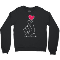 K Pop Shirt   Heartbeat Hand Heart Korean Pop Music T Shirt Crewneck Sweatshirt | Artistshot