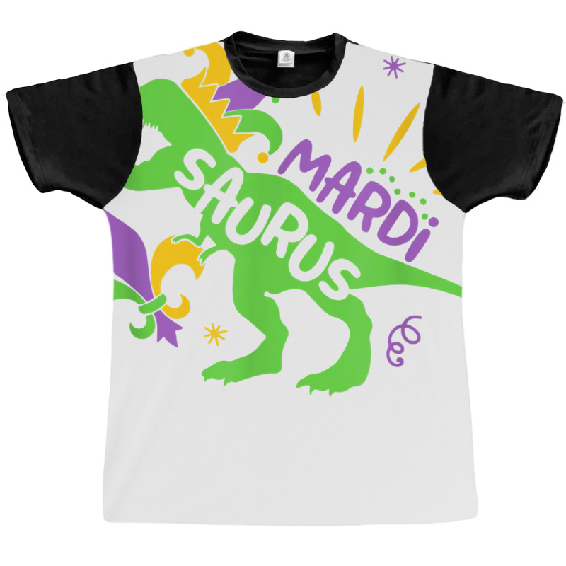 Mardi Saurus T Rex Dinosaur Mardi Gras T Shirt Graphic T-shirt | Artistshot