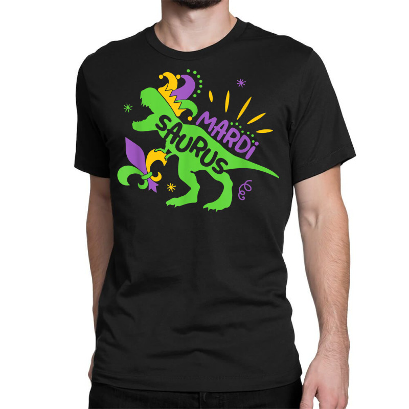 Mardi Saurus T Rex Dinosaur Mardi Gras T Shirt Classic T-shirt | Artistshot