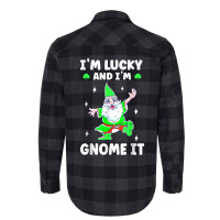 Womens I'm Lucky And I Gnomme It Happy St Patricks Day Gnome T Shirt Flannel Shirt | Artistshot