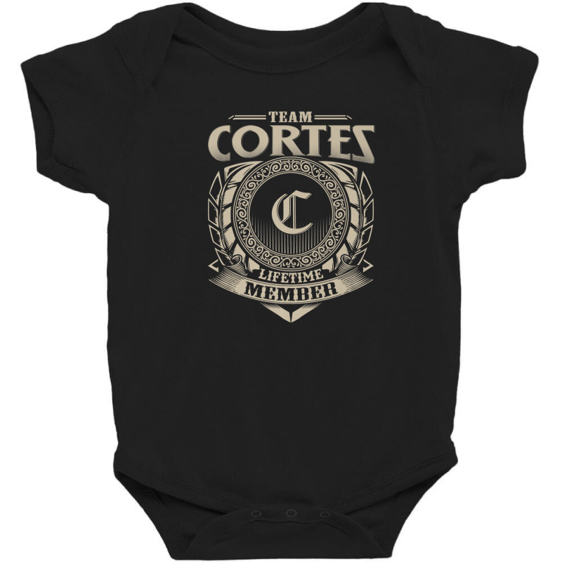 Team Cortes Lifetime Member Vintage Cortes Family Baby Bodysuit by nedalcizmjag | Artistshot