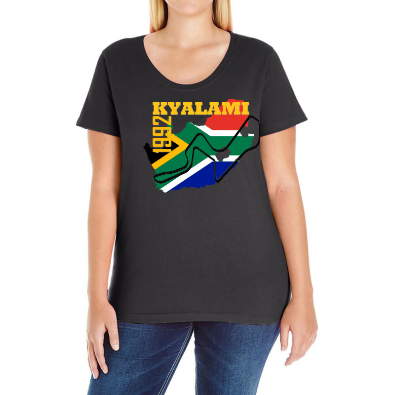 Kyalami Racing Track Ladies Curvy T-Shirt by izajaatraxv | Artistshot