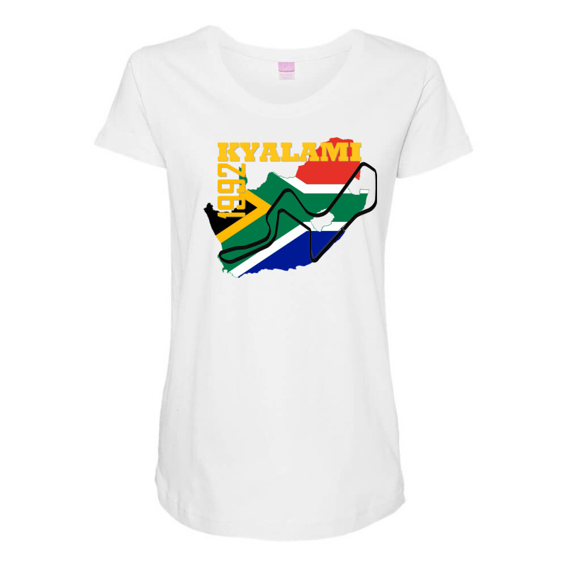 Kyalami Racing Track Maternity Scoop Neck T-shirt by izajaatraxv | Artistshot