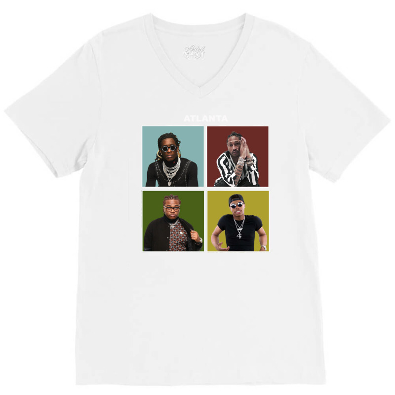 Atlanta Rap Stars V-Neck Tee by rozihapirrirq | Artistshot