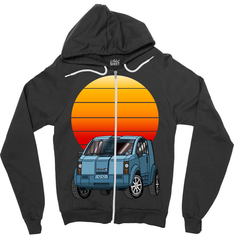 Japanese Minivan Concept Zipper Hoodie | Artistshot