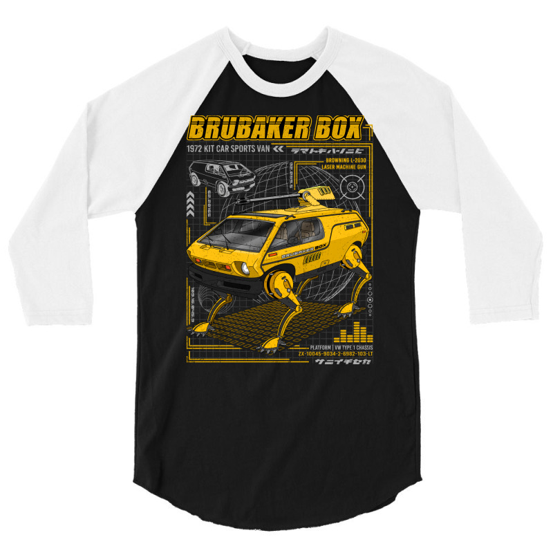 Autobeast Brubaker Box Sports Van 3/4 Sleeve Shirt by rozihapirrirq | Artistshot