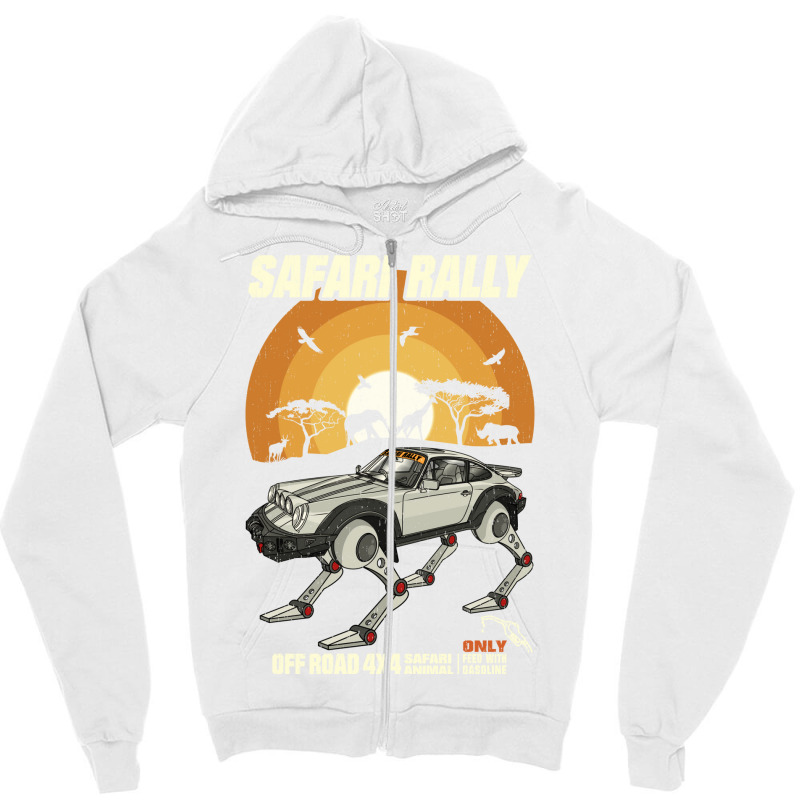 Autobeast Offroad Safari Rally Zipper Hoodie by rozihapirrirq | Artistshot