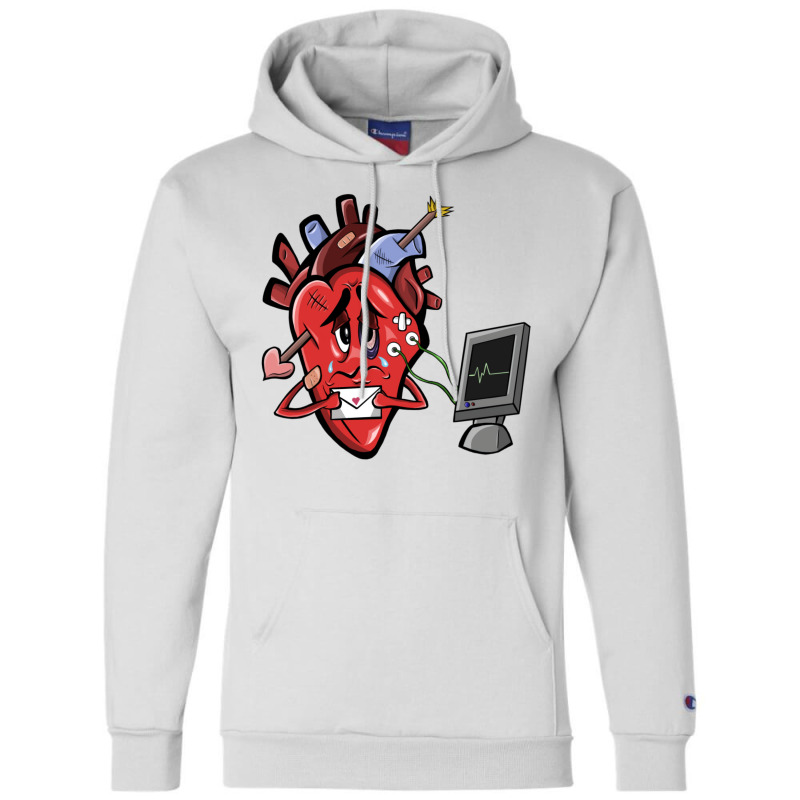 Broken Heart Syndrome Champion Hoodie by olsettorbasl | Artistshot