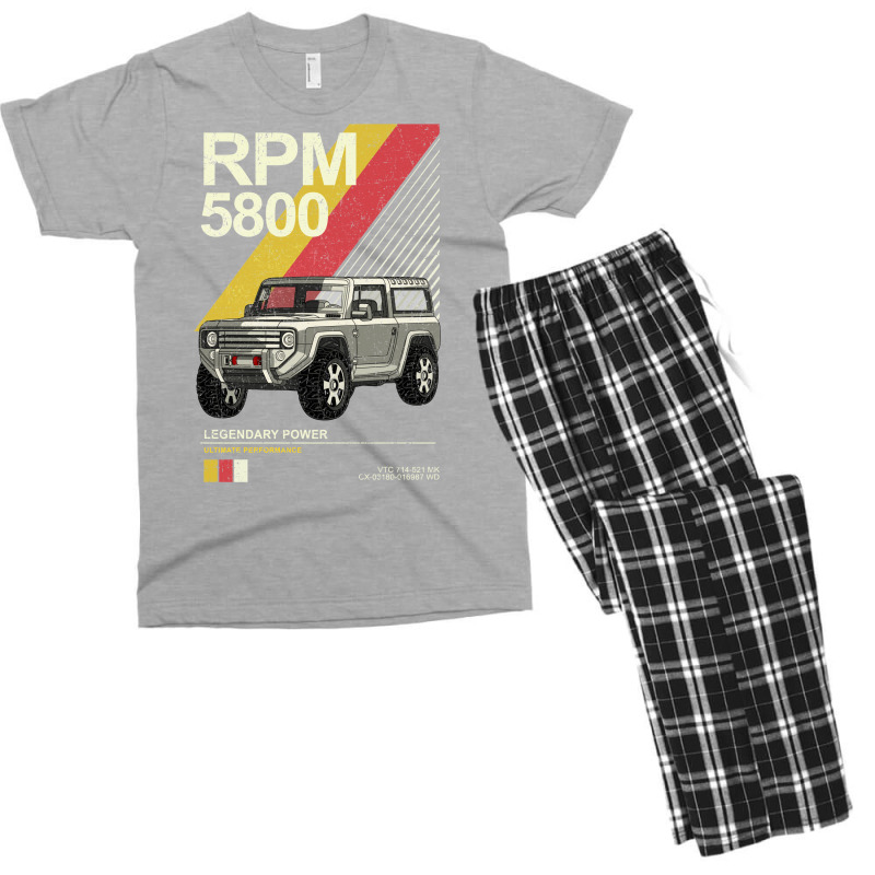 Bronco 4x4 Suv Men's T-shirt Pajama Set by olsettorbasl | Artistshot