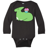 Cupcake Hadrosaurus Long Sleeve Baby Bodysuit | Artistshot