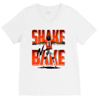 Tim Patrick Shake And Bake V-neck Tee | Artistshot