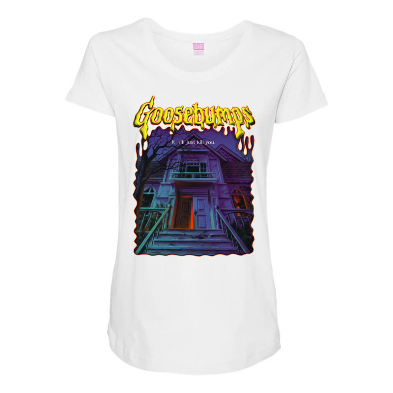 Goosebumps Vintage Welcome To Dead House Maternity Scoop Neck T-shirt by macoagapurt | Artistshot